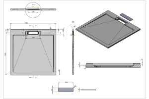 Поддон для душа Vincea 90х90 белый матовый - 2
