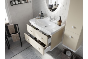 Тумба с раковиной STWORKI Вестерос 85 бежевая - 3