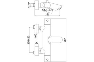 Термостат Paffoni Light LIQ022NO для ванны - 3