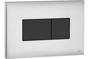 Кнопка смыва Oli Karisma хром, черный (641019)