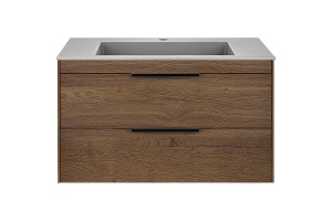 Тумба под раковину Vincea Chiara 80 темное дерево - 3