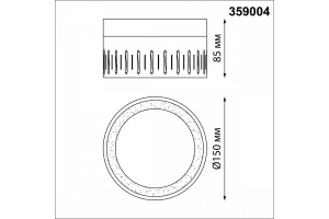 Потолочный светодиодный светильник Novotech Over Aura 359004 - 3