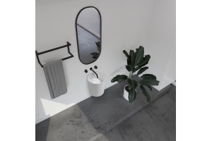 Раковина подвесная ABBER Stein AS2624 белая матовая - 2