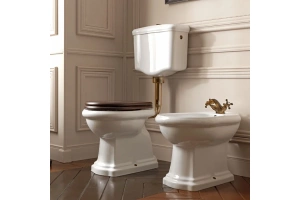 Механизм слива для низкого бачка Kerasan бронза (751393) - 3