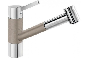 Смеситель для кухонной мойки Blanco Tivo бежевый, хром (517619)