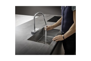 Кухонный смеситель однорычажный, 170, с вытяжным душем, 3jet Hansgrohe 73837800 - 2