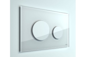 Кнопка смыва TECE Loop 9240650 белое стекло - 2