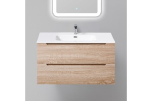 Тумба с раковиной BelBagno Etna 90 rovere bianco