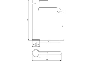 Смеситель для раковины STWORKI by Damixa Стокгольм HFSG02230 черный - 2