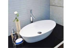 Раковина накладная Ceramalux N 61 белый (9397)