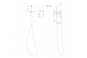 Гигиенический душ Abber Emotion золото матовое - 3
