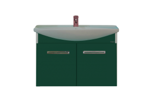 Джулия - 75 Тумба подвесная зеленая