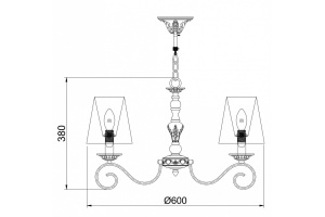 Подвесная люстра Maytoni Bouquet ARM023-06-S - 3
