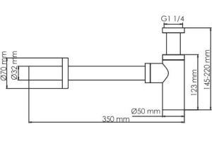 Сифон для раковины Wasserkraft Aisch A170 - 2