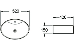 Раковина SantiLine SL-1072 - 2