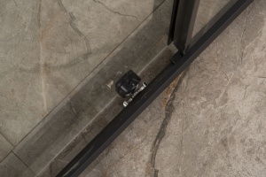 Душевой уголок Orange E23-12090TB профиль черный - 3