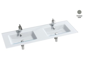 Раковина мебельная двойная Jacob Delafon Vox 140 серый