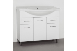 Тумба с раковиной Style Line Эко Стандарт №26 100 белая