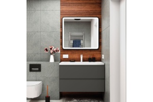 Тумба для комплекта Art&Max Bianchi 90, подвесная, серый матовый - 3