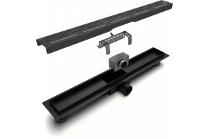 Душевой лоток Esbano Meta 80 черный матовый - 2