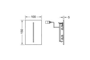 TECEfilo-Velvet Urinal, 7,2 В, Nero Ingo / Черный - 2
