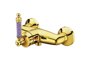 Смеситель для душа Boheme Vogue золото с фиолетовым