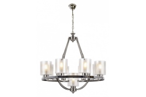 Подвесная люстра LUMINA DECO Santini LDP 1220-9 CHR+WT - 2