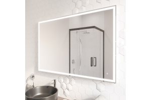 Зеркало DIWO Дмитров 120 с подсветкой светодиодной, сенсорный выключатель, прямоугольное, настенное - 2