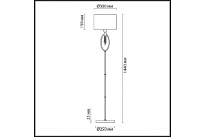 Торшер Lumion Neoclassi Santiago 4515/1F - 3