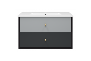 Тумба под раковину Brevita Кристиан 100х57 серый (Кри-06100-01-012Я)