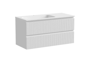 Тумба под раковину Sancos Snob T левая 99х44 белая