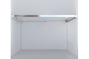 Душевая дверь в нишу Vincea Lugano 150х195 профиль хром стекло прозрачное - 3