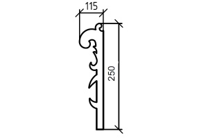 Ножки для тумбы Boheme Armadi Art Ajur nova 25 золото - 3