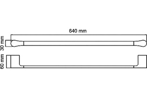 Полотенцедержатель Wasserkraft Elbe K-7230 - 3