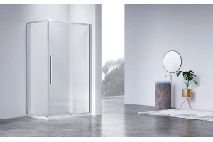 Душевой уголок Vincea Slim-N 100х90 профиль хром стекло прозрачное - 2