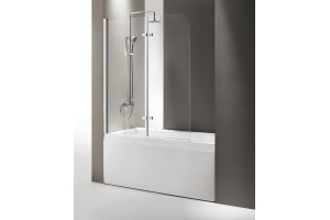 Шторка на ванну Cezares Eco O-V-21-120/140-P-Cr-L стекло punto - 2