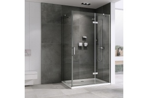 Душевой уголок Abber Zart 120x70 профиль хром стекло прозрачное - 2