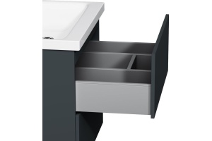 Тумба для комплекта AM.PM Gem 60 графит матовый, подвесная, с 2 ящиками - 2