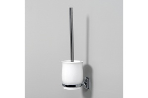 Ершик для унитаза WasserKraft белый - хром - 2