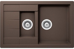 Мойка  Aster 60 D Cristalite мокка