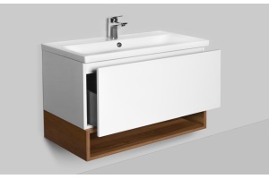 Тумба для комплекта Am.Pm Gem 75 белый глянец, с 1 ящиком - 3