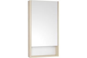 Зеркало-шкаф Aquaton Сканди 45 белый - светлое дерево