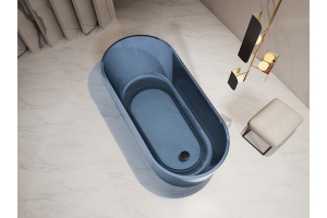 Ванна из полиэфирной смолы Abber Kristall 170х80 синяя - 2