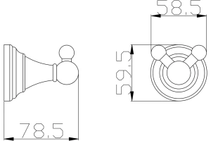 Крючок двойной Rav Slezak Morava хром - 2