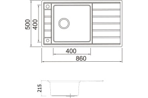 Металлическая мойка Seaman SMR-8650A (SMR-8650A.B) - 2