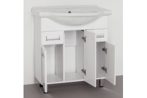 Тумба с раковиной Style Line Ирис 75 белая - 2