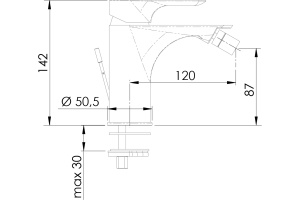Смеситель для биде Remer Infinity I20 - 2
