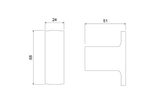 Крючок Timo Torne черный матовый - 2