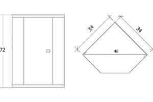 Шкаф угловой Onika Модерн 34 белый (303401) - 3