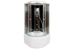 Душевая кабина DETO L890GM+ELBLACK с высоким поддоном, с сиденьем - 2